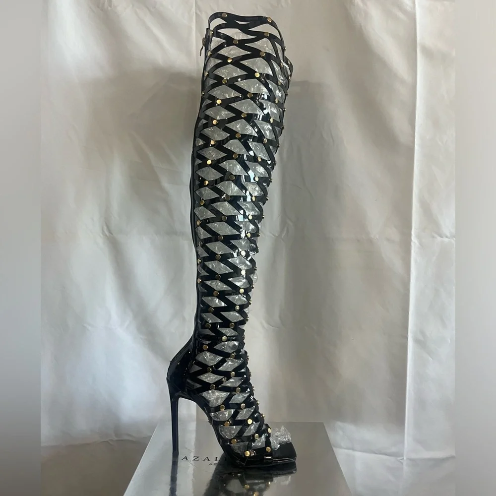 Azalea Wang Ravishing Caged Sandal - Picture 6 of 12